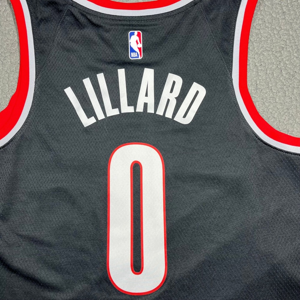 Nike Damian Lillard Portland Trail Blazers Icon Edition Jersey DN2020-010 Mens L - Picture 9 of 12